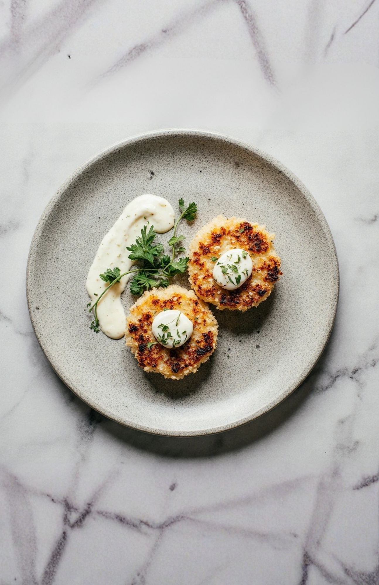 Petite crab cakes
