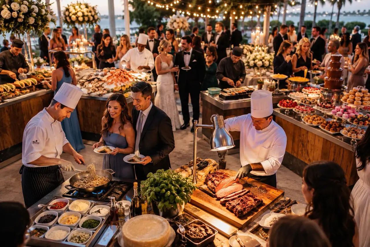 wedding food stations