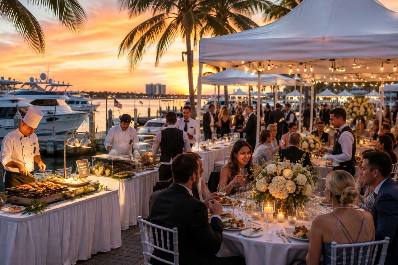 waterfront event catering