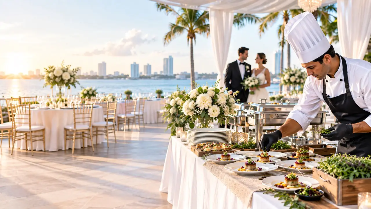 book a wedding caterer